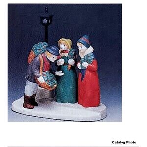 Vintage LEMAX Porcelain “Holly Vendor” 1993 Dickensvale